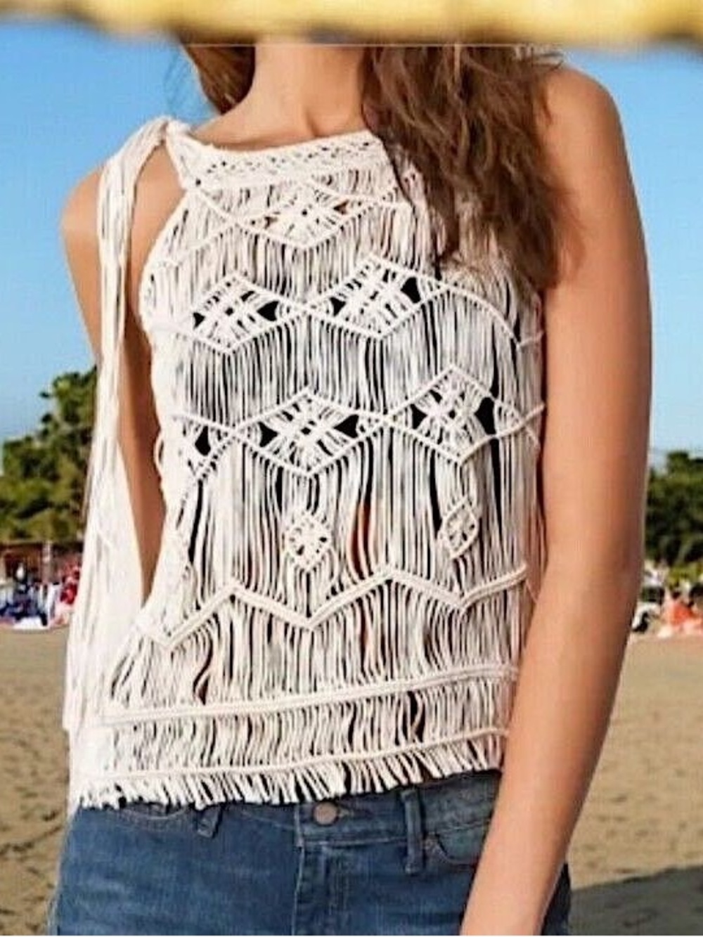 Denim & Supply Ralph Lauren Macrame Festival Tank